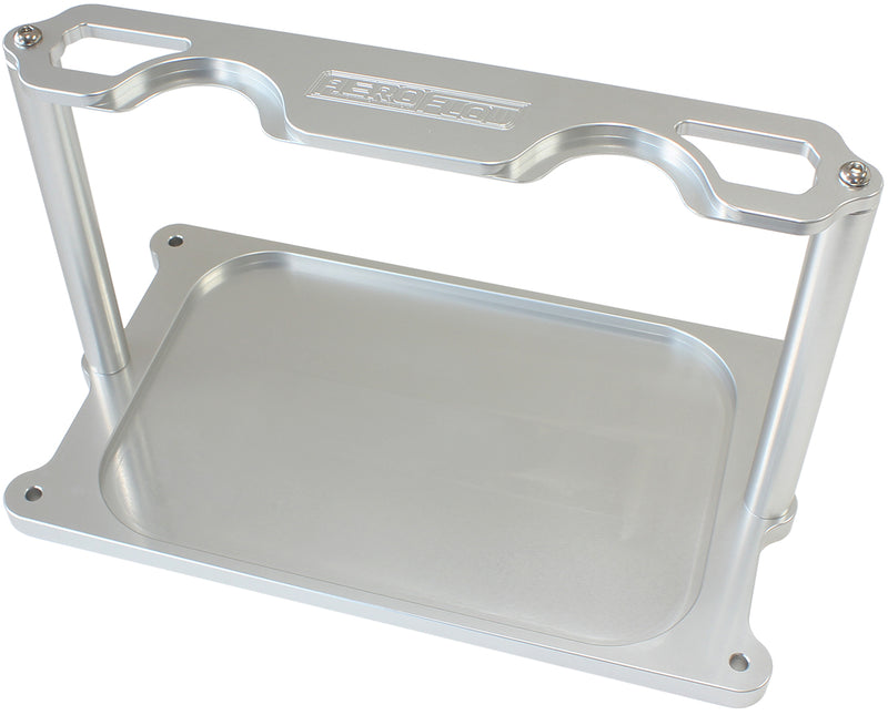 BATTERY HOLD DOWN TRAY        POLISHED BILLET OPTIMA         Aeroflow- AF 64-4366