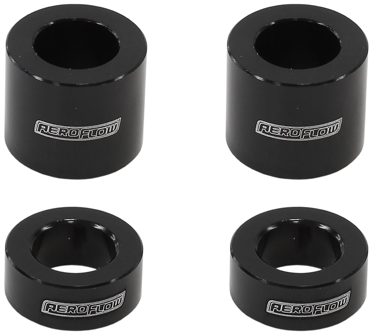 BILLET BOLT SPACERS M10 BLACK 3/8 PACK OF 4 Default Title