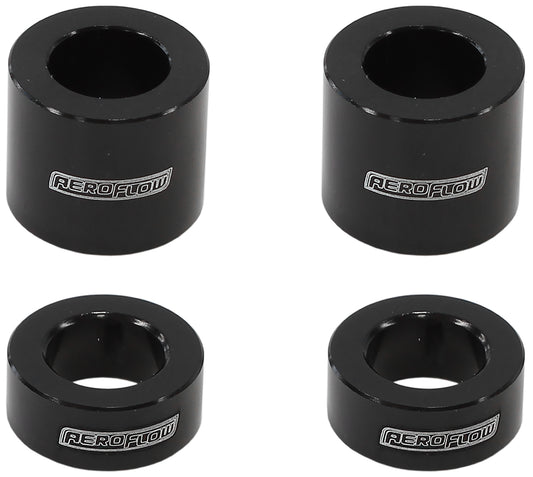 BILLET BOLT SPACERS M10 BLACK 3/8 PACK OF 4 Default Title