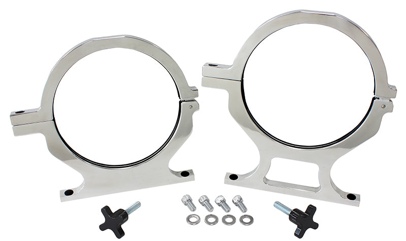 NOS BOTTLE BILLET BRACKETS    *PAIR* POLISHED NITROUS