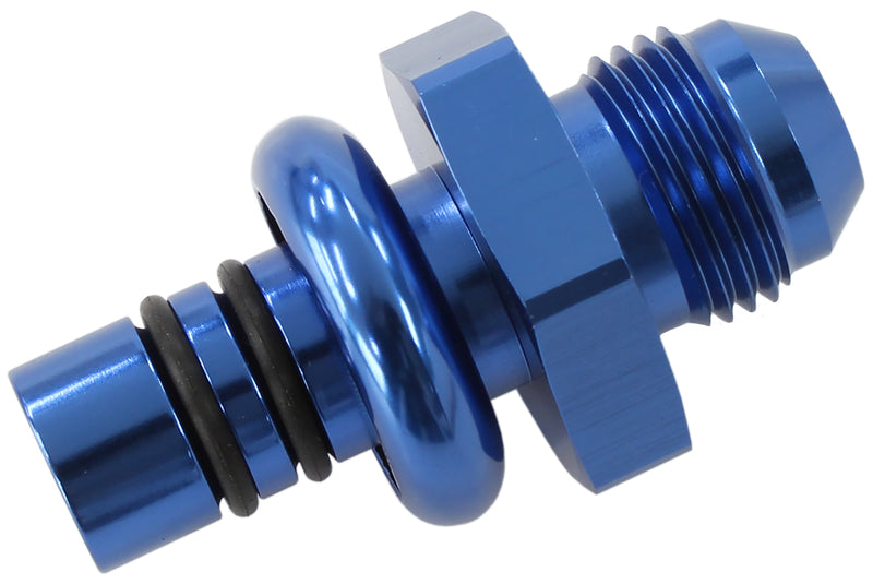 FORD EFI REGULATOR ADAPTER    -8AN WITH .550" SHANK BLUE