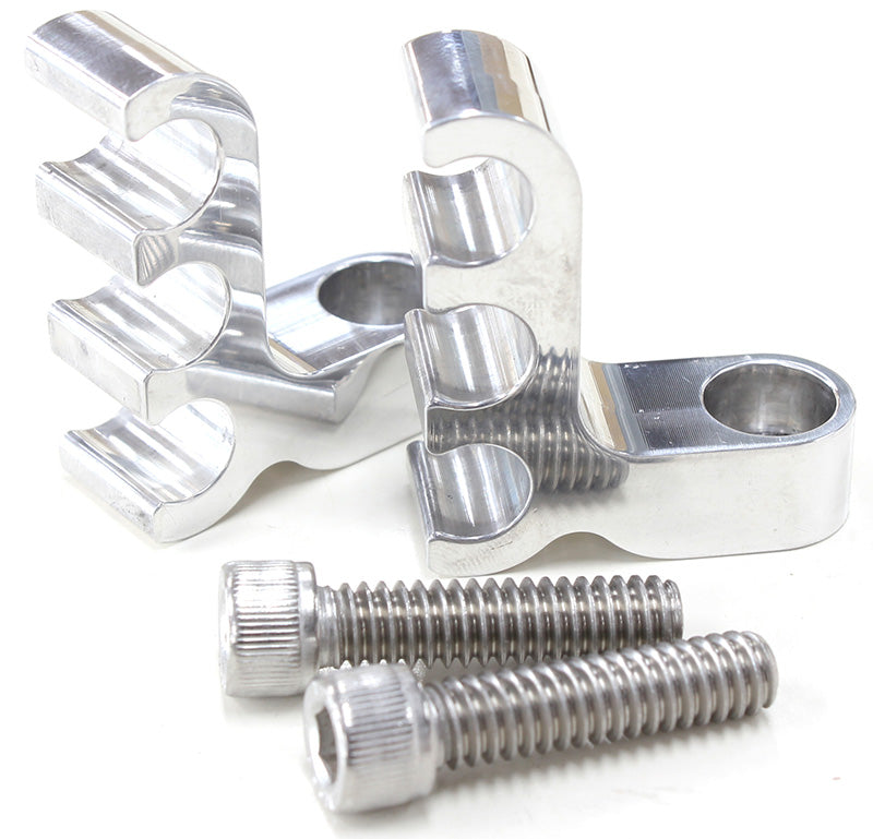 POLISHED 3 WIRE LEAD SEPARATORBOLT INTO VALVE COVER PAIR