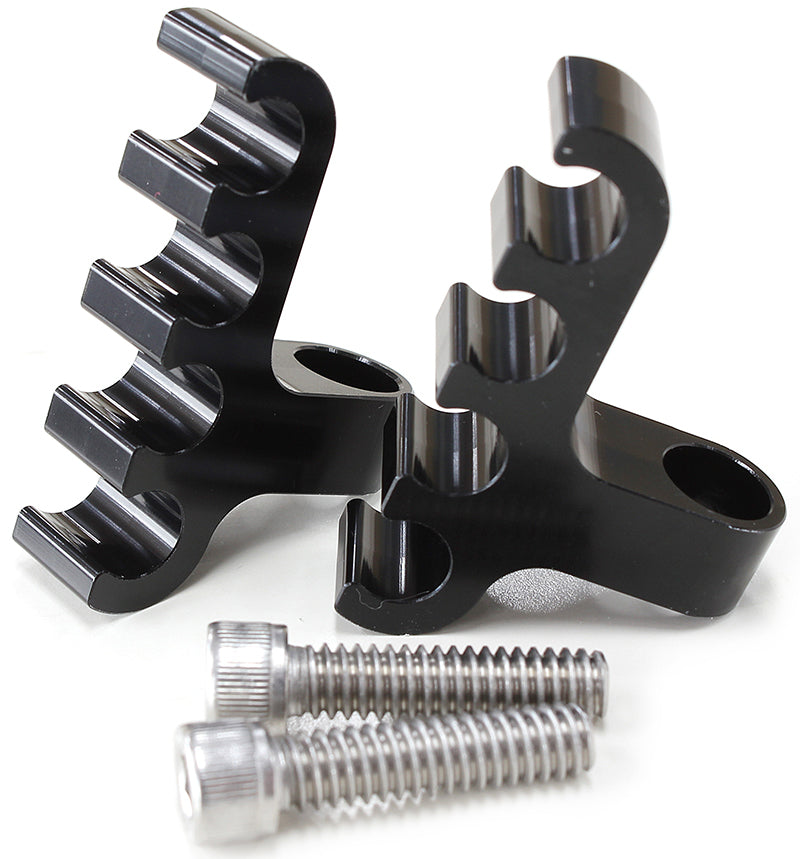 BLACK 4 WIRE LEAD SEPARATOR   BOLT INTO VALVE COVER PAIR