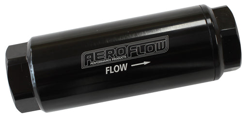 AEROFLOW PRO FILTER 60 MICRON BLACK FEMALE -8 ORB 1.25"x3.5"