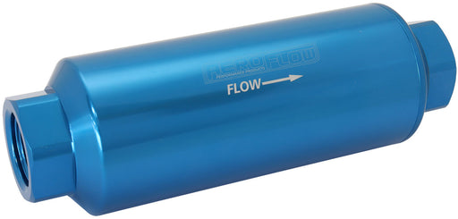 AEROFLOW PRO FILTER 10 MICRON BLUE FEMALE -12 ORB 2.4" x  7"