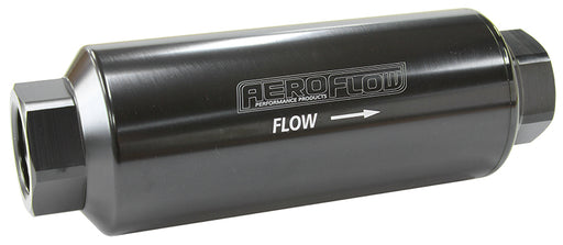 AEROFLOW PRO FILTER 10 MICRON BLACK FEMALE -12 ORB 2.4" x 7"