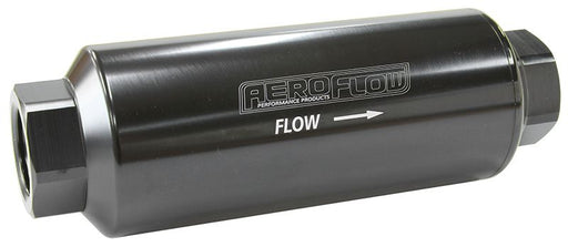 AEROFLOW PRO FILTER 40 MICRON BLACK FEMALE -12 ORB 2.4" x 7"