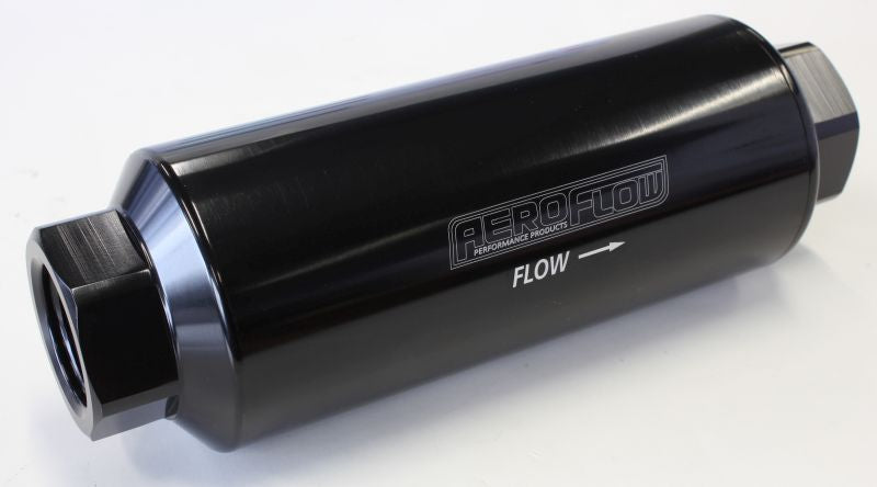 AEROFLOW PRO FILTER 60 MICRON BLACK FEMALE -12 ORB 2.4" x 7"