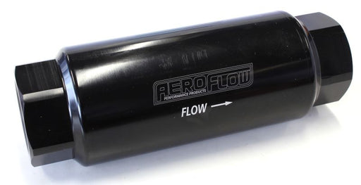 AEROFLOW PRO FILTER 60 MICRON BLACK FEMALE -12ORB 2" x 5.5"