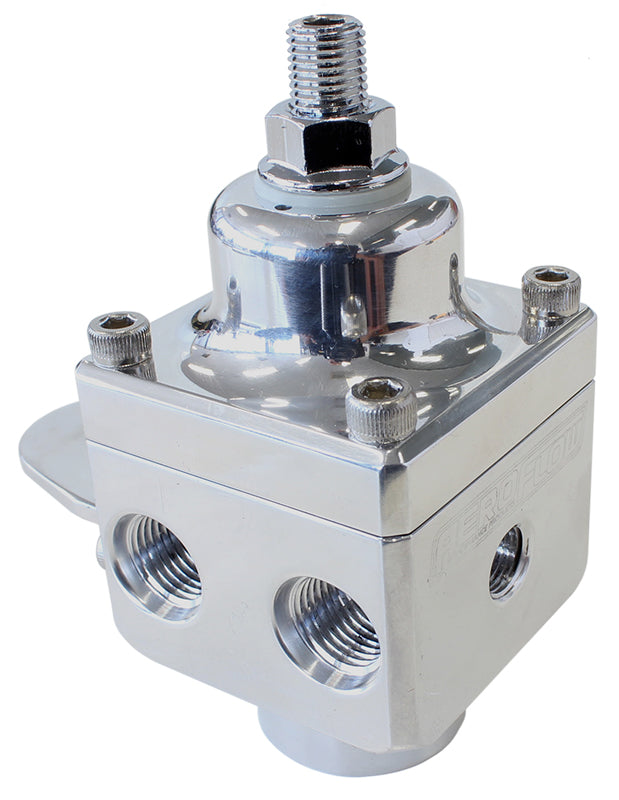 4 PORT FUEL PRESSURE REGULATORPOLISHED CARB 1600+HP 4-12 PSI