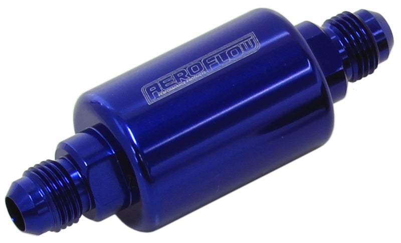 AEROFLOW FILTER 40 MICRON     BLUE -6AN  1.25" x 3" NOTES