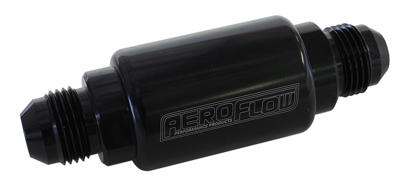 AEROFLOW FILTER 40 MICRON     BLACK -8AN  1.25" x 3" NOTES