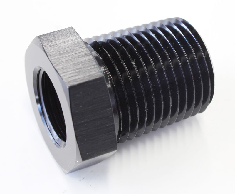 TEMPERATURE PROBE ADAPTER     BLACK 1/2" MALE 5/8" FEMALE