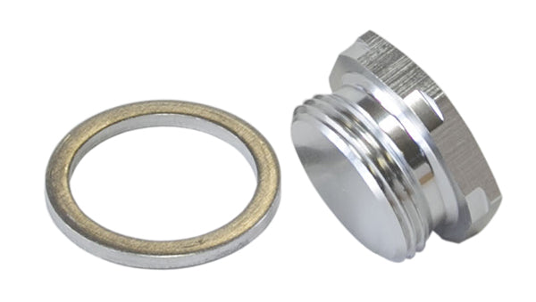 HOLLEY INLET BOWL BLANK PLUG  SILVER 7/8" X 20 PLUG / BLANK