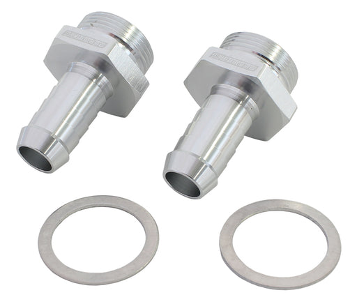 HOLLEY INLET FITTING 1/2" BARBSILVER 7/8" X 20 TO 3/8" BARB