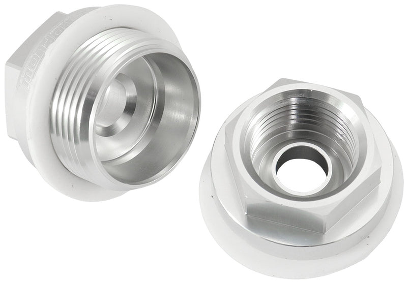 HOLLEY CARB INLET FITTING     SILVER MALE 7/8-20" TO 5/8-18"