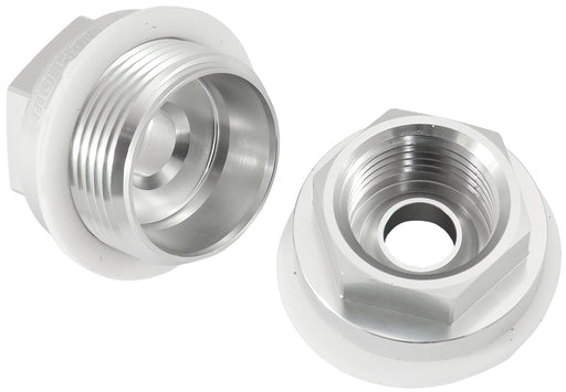 HOLLEY CARB INLET FITTING     SILVER MALE 7/8-20" TO 5/8-18"