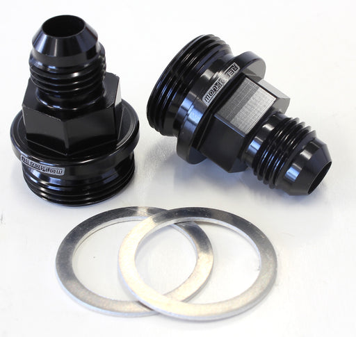 HOLLEY INLET FITTING -6AN     BLACK 7/8" X 20 TO -6AN SHORT