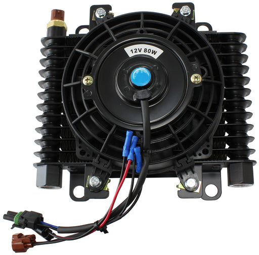 10 x 7-1/2" COMP TRANS COOLER WITH 80w FAN & SWITCH -10ORB