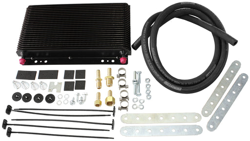 11" x 6" x 1-1/2" 3/8" BARB   TRANS OIL COOLER KIT
