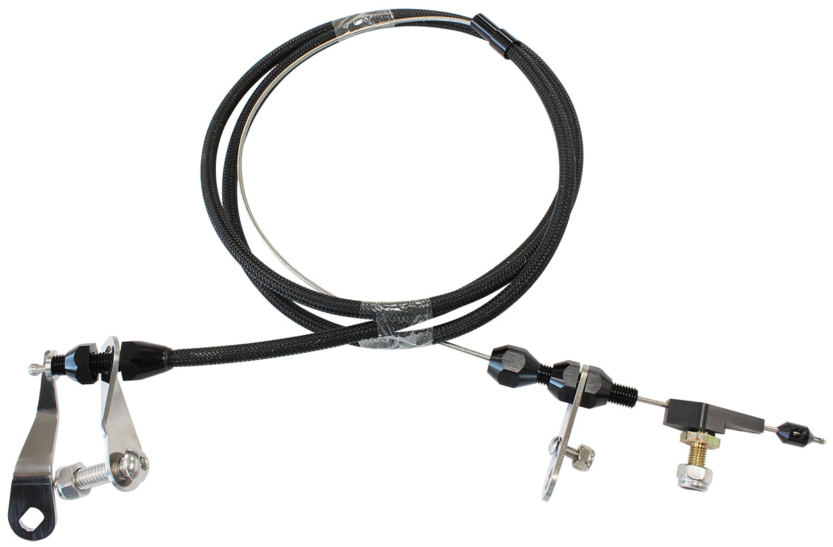 AEROFLOW KICKDOWN CABLE C6    BLACK FINISH