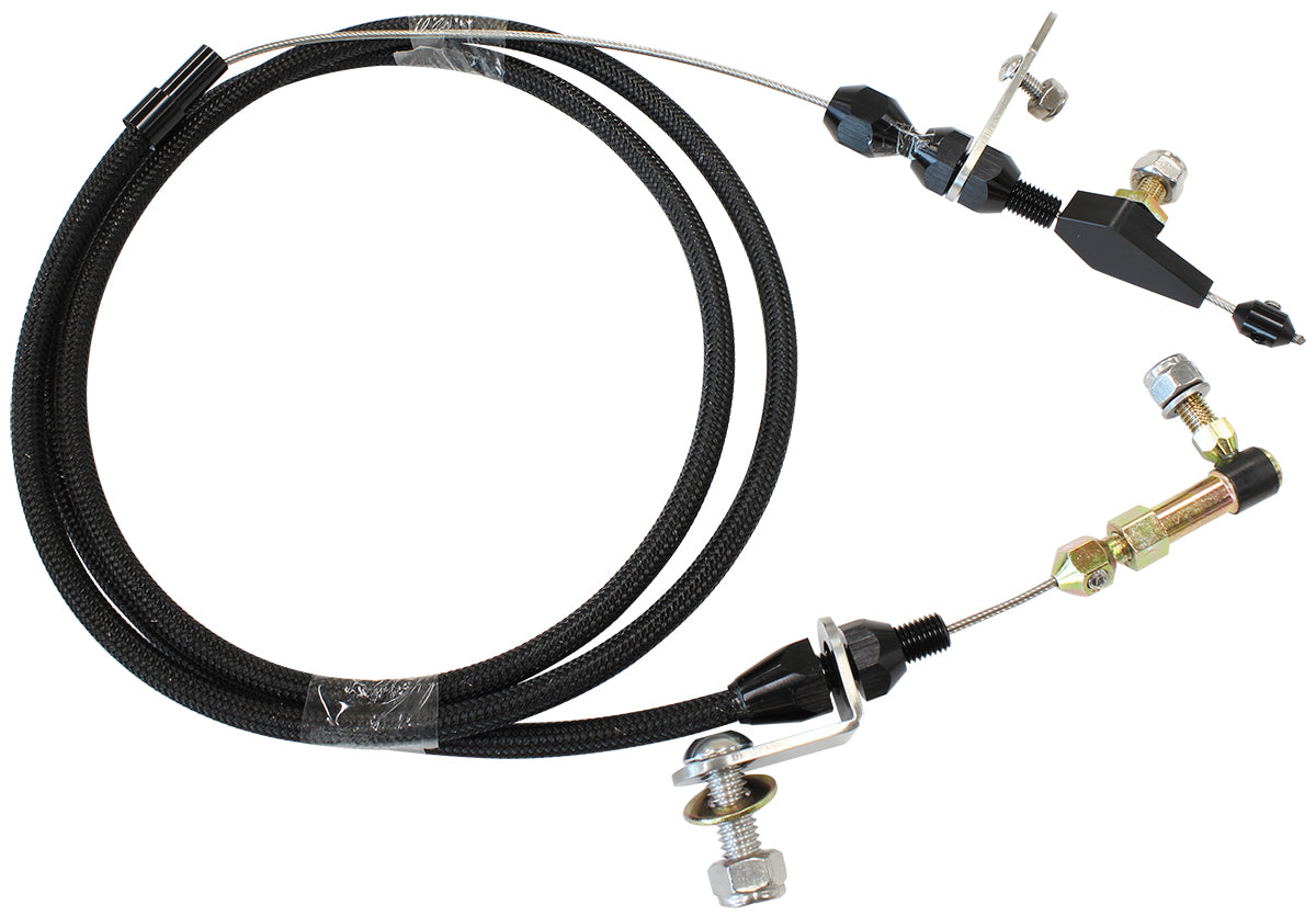 AEROFLOW KICKDOWN POWERGLIDE  CABLE BLACK FINISH