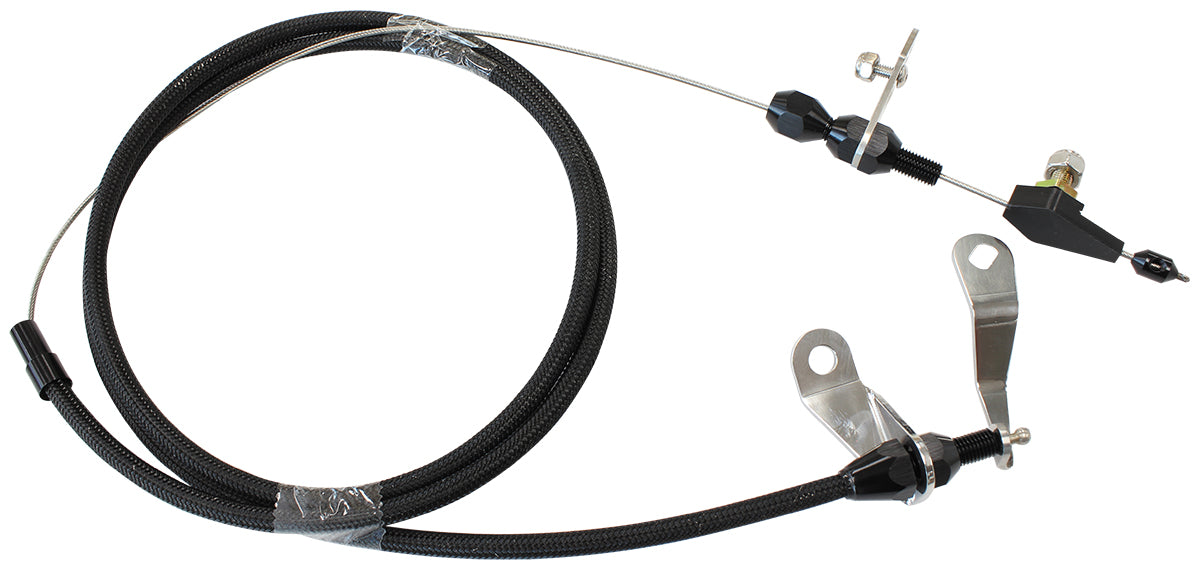 AEROFLOW KICKDOWN FORD C4     CABLE BLACK FINISH
