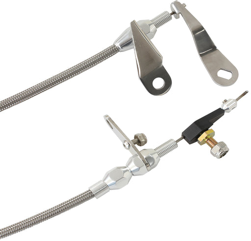 AEROFLOW KICKDOWN FORD C4     CABLE CHROME FINISH