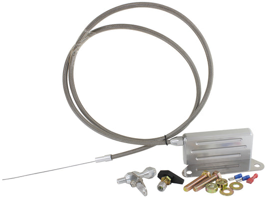 AEROFLOW KICKDOWN GM TH400    CABLE CHROME FINISH