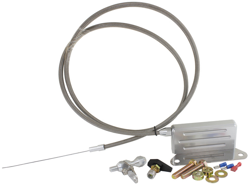 AEROFLOW KICKDOWN GM TH400    CABLE CHROME FINISH