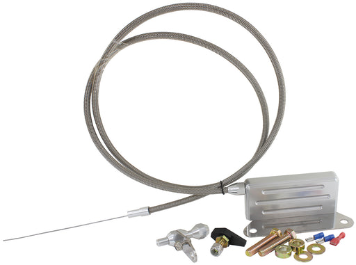 AEROFLOW KICKDOWN GM TH400    CABLE CHROME FINISH