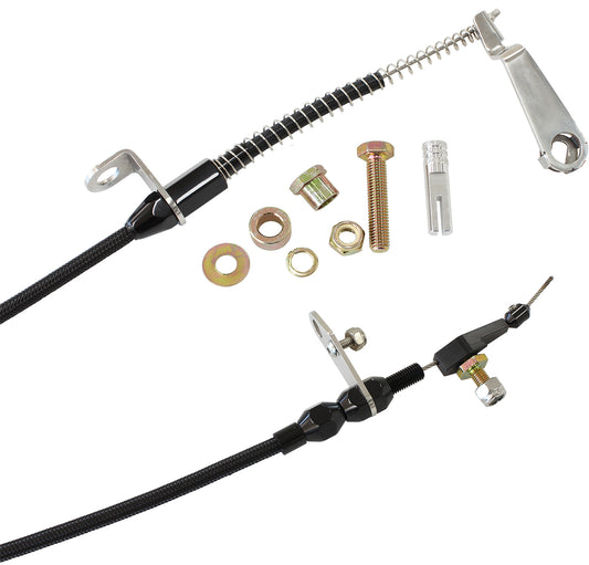 AEROFLOW KICKDOWN FORD AOD    CABLE CHROME FINISH