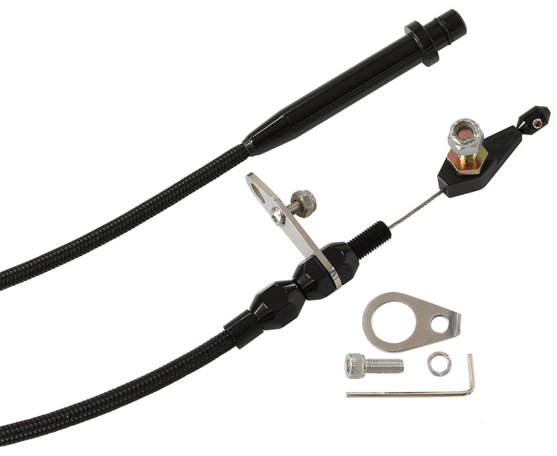 AEROFLOW KICKDOWN GM TH350    CABLE BLACK FINISH