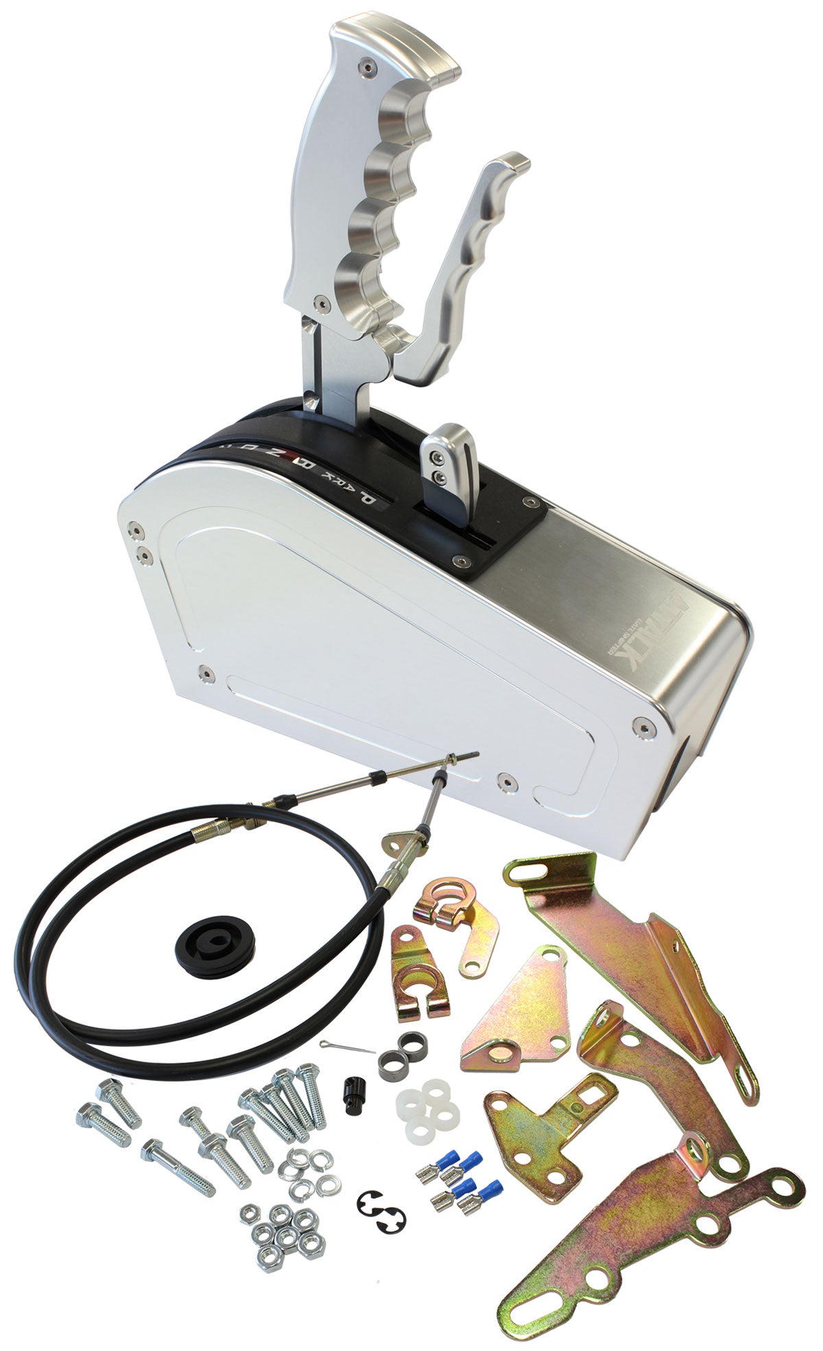 ATTACK 3 SPEED GATE SHIFTER   REVERSE PATTERN SILVER BANG