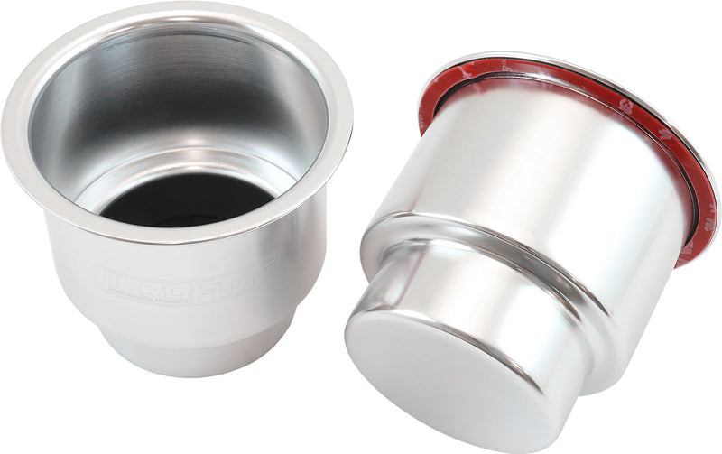 LARGE CUP HOLDERS SILVER PAIR SHIFTER RISER DRINK HOLD