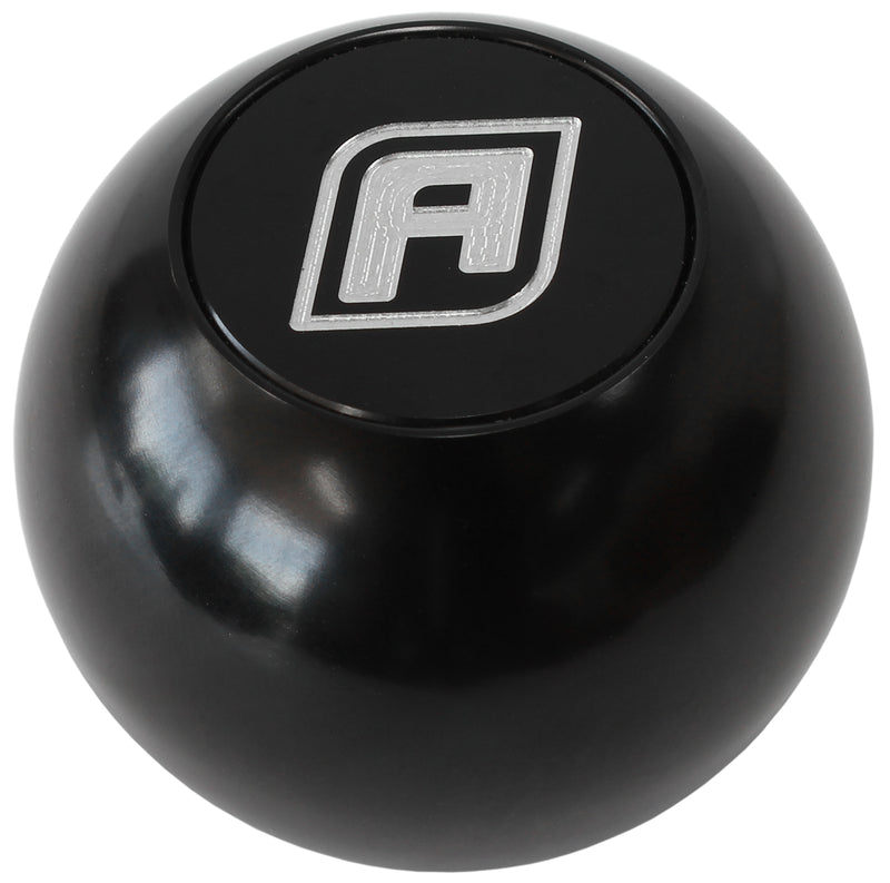 BILLET ROUND BLACK GEAR KNOB  SHIFT SHIFTER BALL 1/2"-20