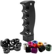 PISTOL BLACK GEAR KNOB MANUAL SHIFT SHIFTER BALL UNI M16