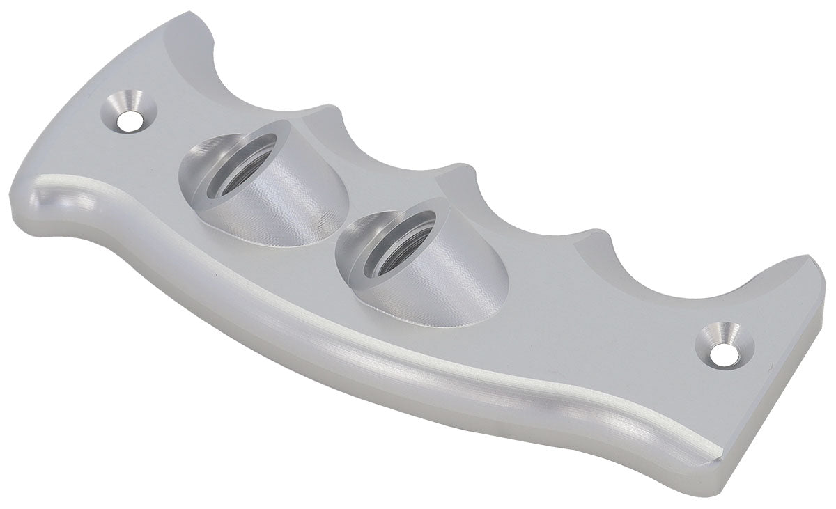 DUAL BUTTON PISTOL GRIP SIDE  PLATE DRIVERS HANDLE SILVER