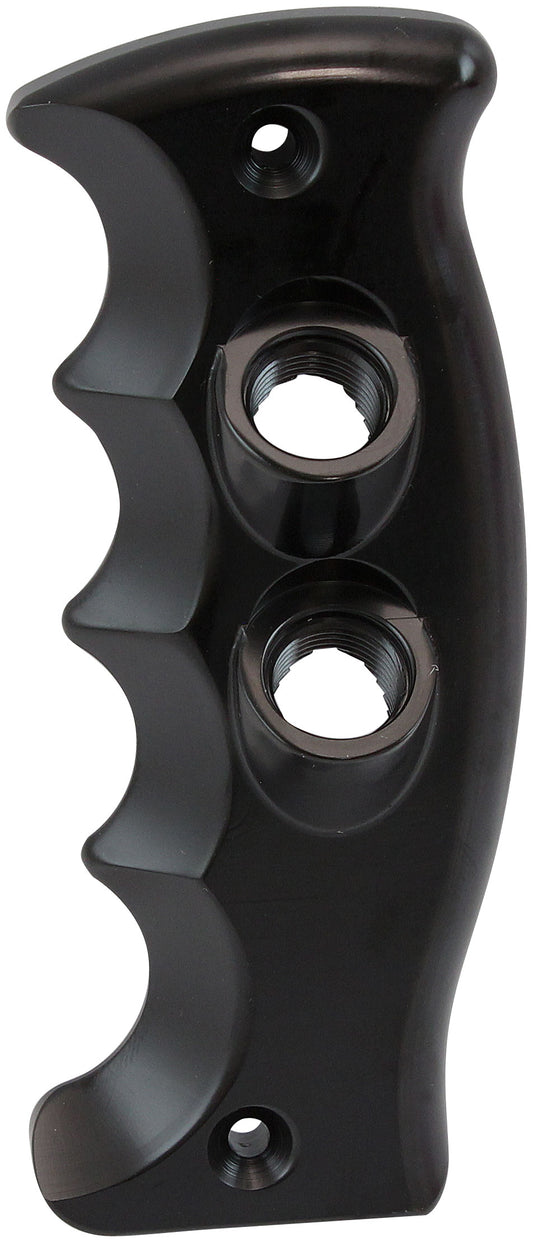 DUAL BUTTON PISTOL GRIP SIDE  PLATE PASSENGER HANDLE BLACK