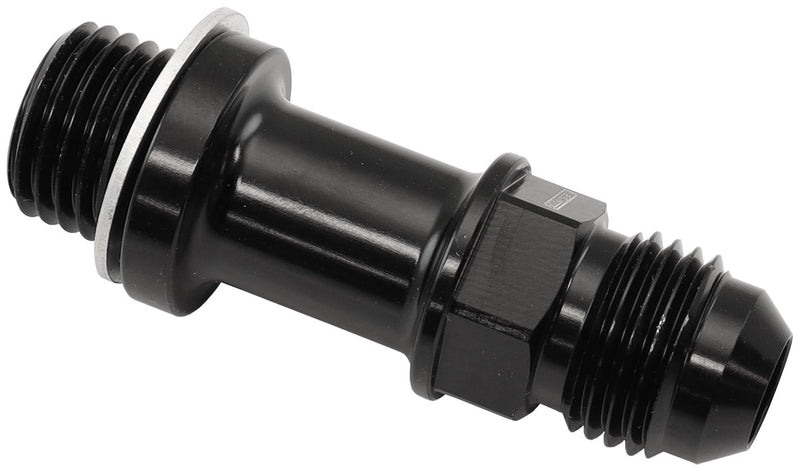 METRIC M14 x 1.5mm TO -6 LONG EXTENSION 51mm BLACK MALE -6AN