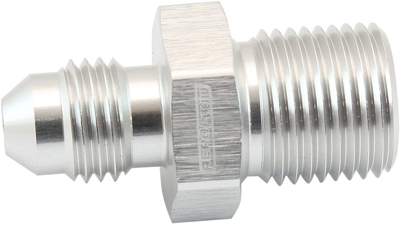METRIC M14 X 1.25MM TO -6AN   SILVER MALE M14x1.25MM TO -6AN
