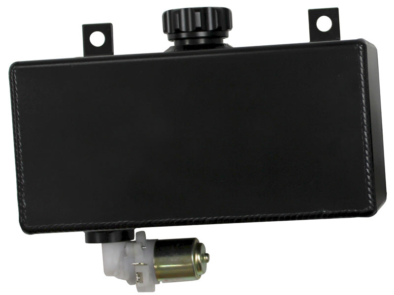 FABRICATED BLACK WASHER TANK  WITH MOTOR -L,W,H=210X80X100MM