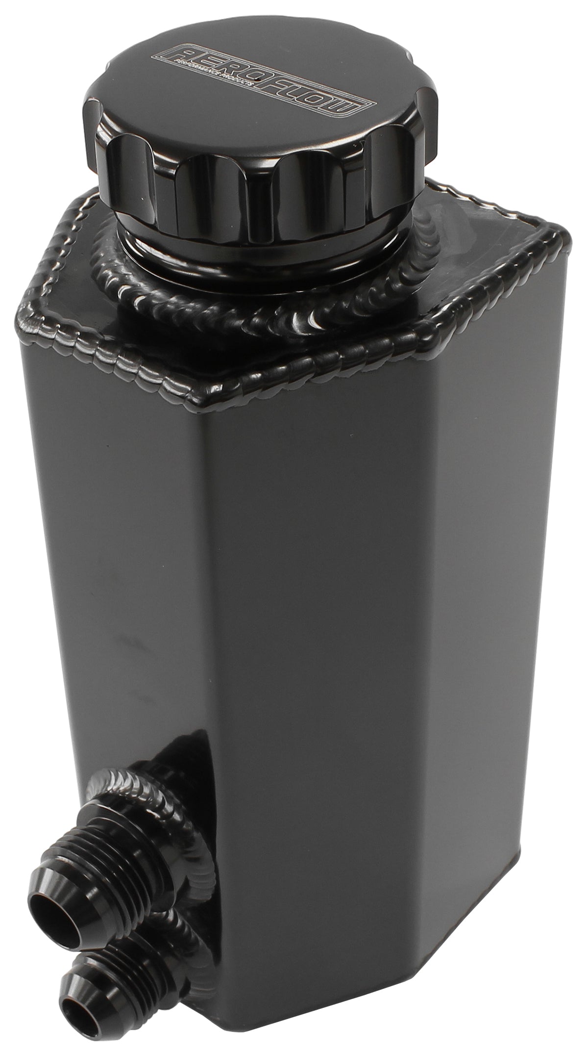 UNIVERSAL POWER STEER TANK    WITH BAFFLE -8AN & -10AN BLACK