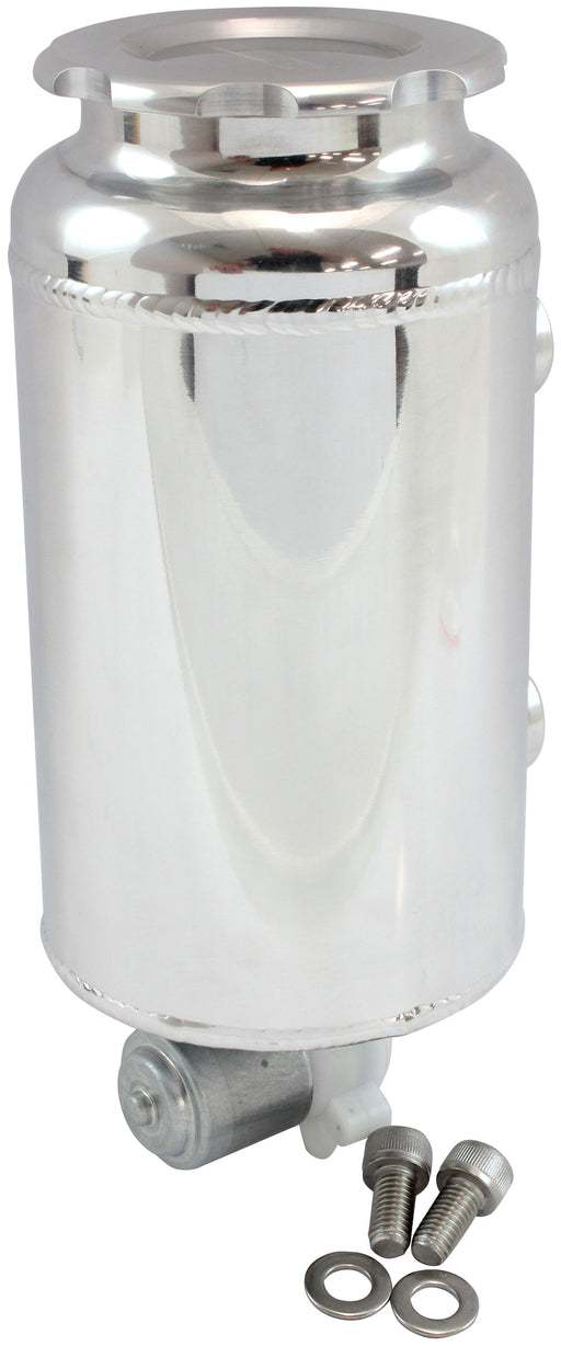 ROUND UNIVERSAL WASHER TANK   POLISHED 163mm H x 88mm dia