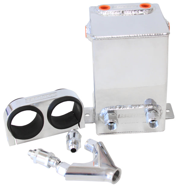 DUAL FUEL PUMP SURGE TANK KIT POLISHED 3.1L CAPACITY Default Title