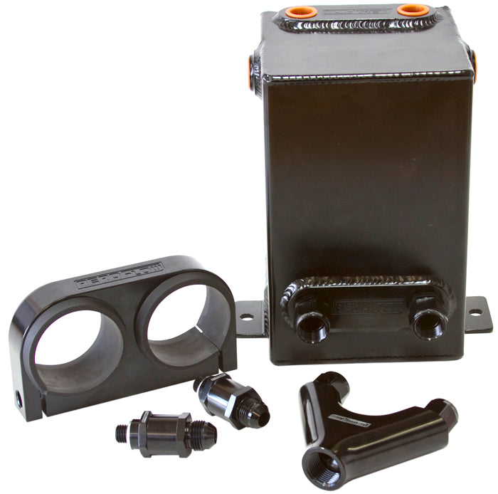 DUAL FUEL PUMP SURGE TANK KIT BLACK 3.1L CAPACITY Default Title