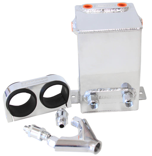 DUAL FUEL PUMP SURGE TANK KIT POLISHED 3.1L CAPACITY