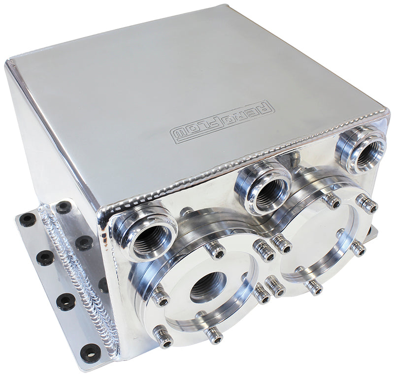 DUAL FUEL PUMP SURGE TANK     POLISHED SUITS 2 X AF49-1014