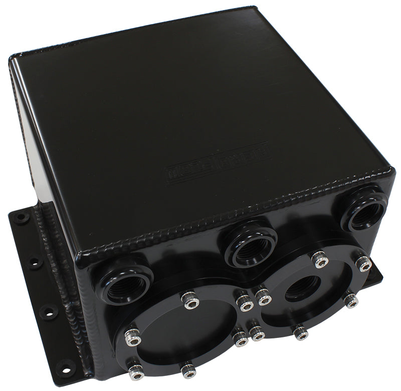 DUAL FUEL PUMP SURGE TANK KIT BLACK SUITS 2 X AF49-1014