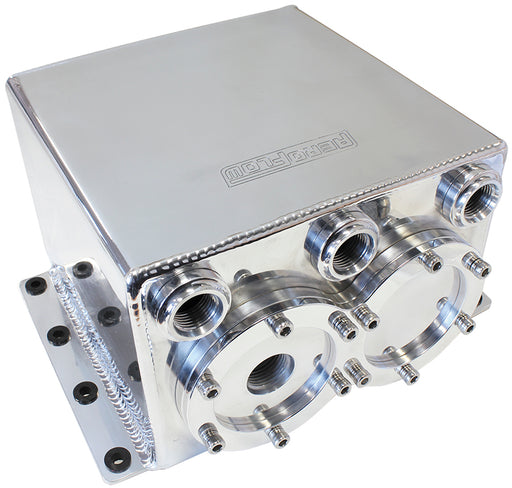 DUAL FUEL PUMP SURGE TANK     POLISHED SUITS 2 X AF49-1014